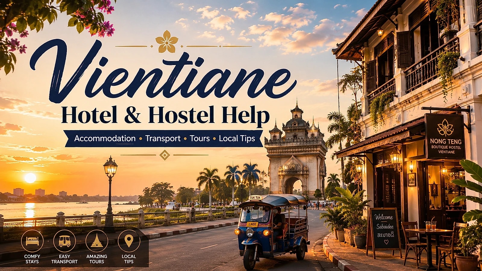 Hotel & Hostel Help in Vientiane, Laos