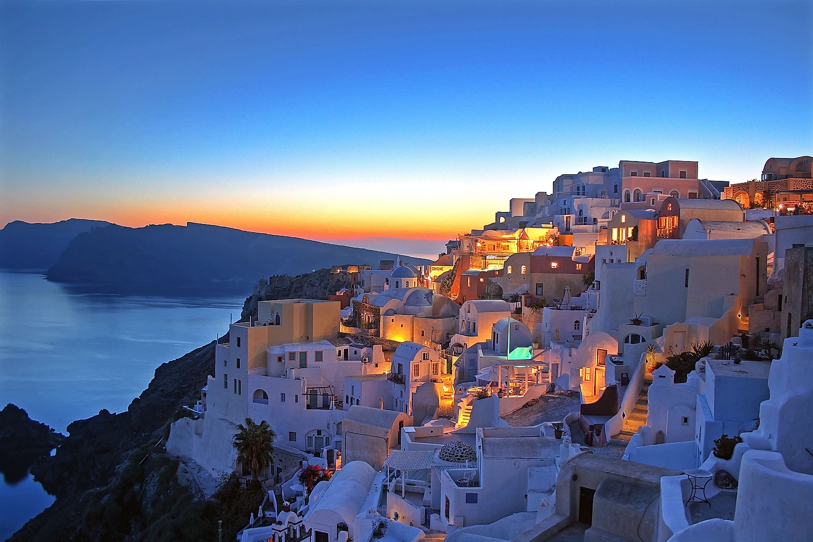 santorini blue domes like you never see it !!
